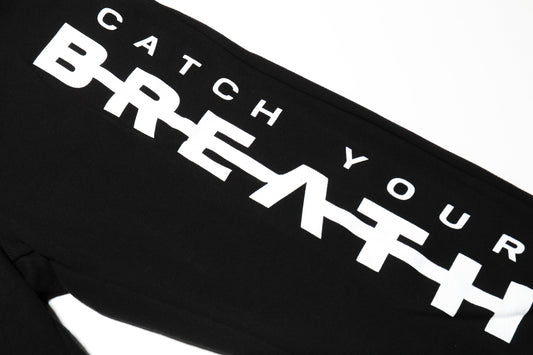 Strike-Thru Logo Jogger Sweatpants (Black)