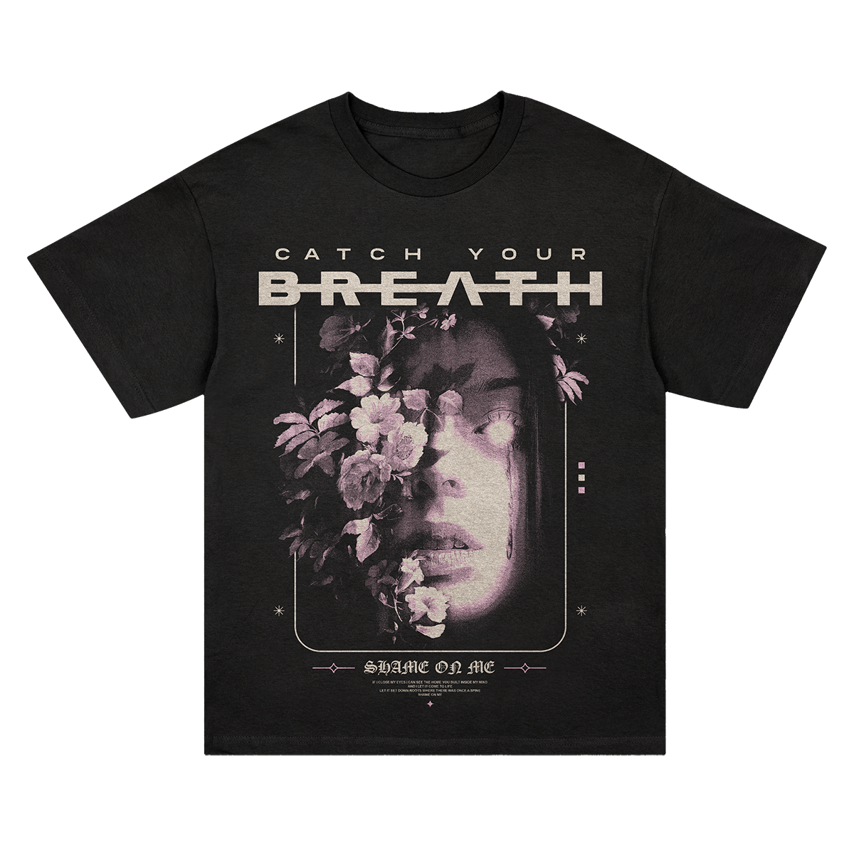 Shame On Me Floral T-Shirt (Black)