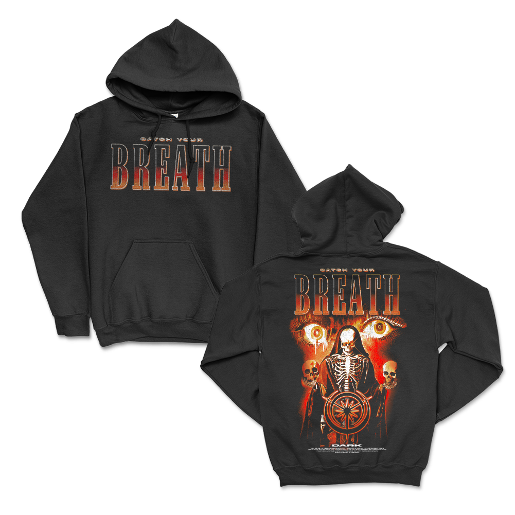 Skeleton Stare Pullover Hoodie (Black)