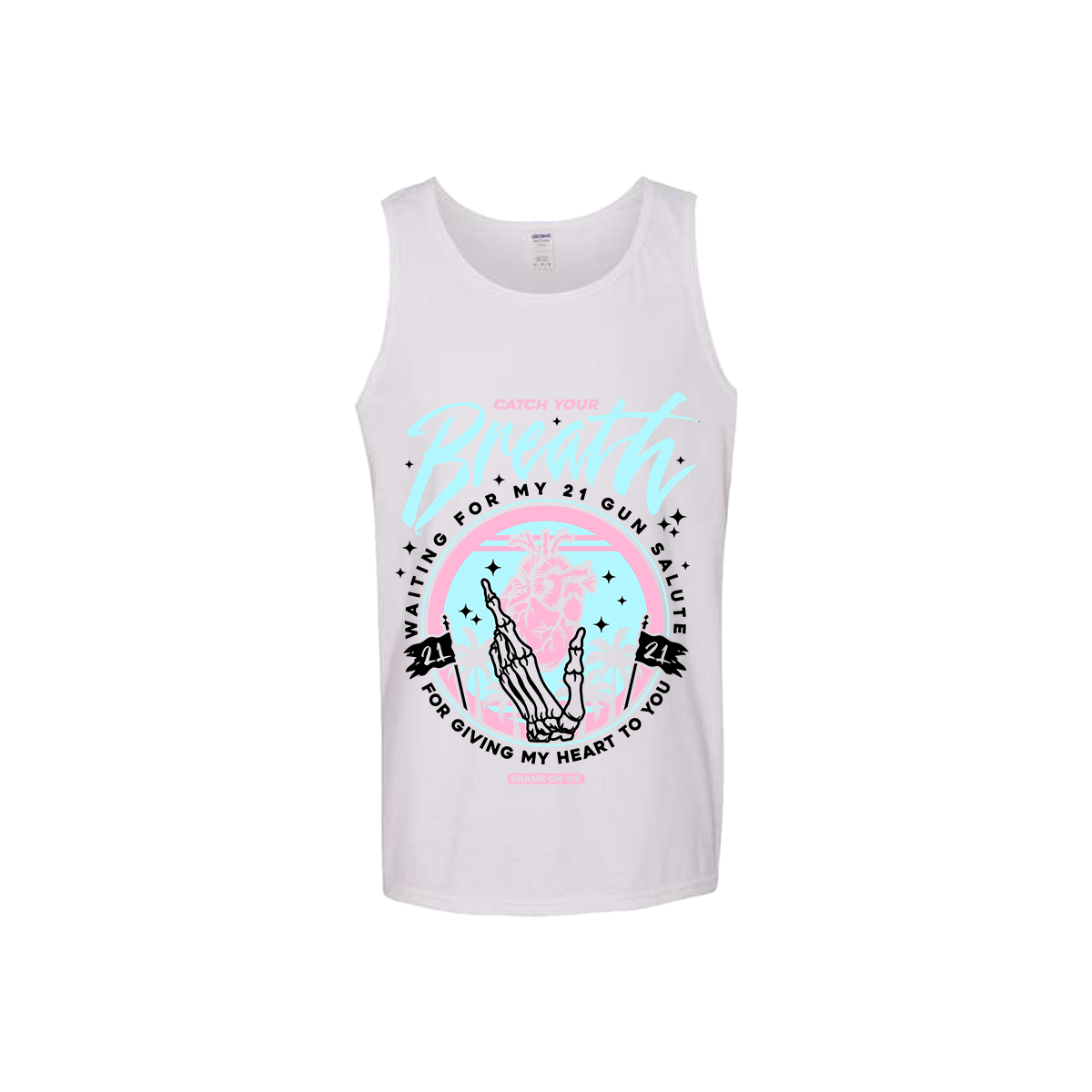21 Gun Salute Tank Top (White) – Catch Your Breath Store