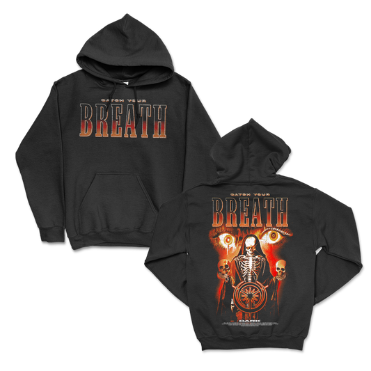 Skeleton Stare Pullover Hoodie (Black)